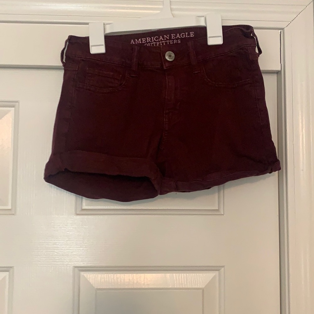 Burgendy shorts